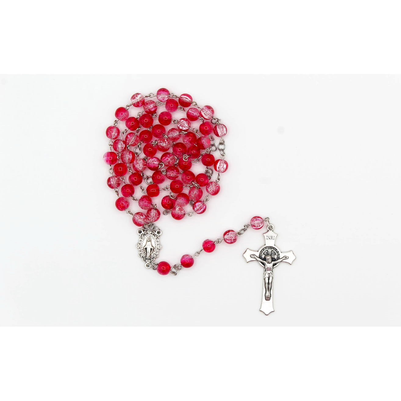 Rosary of the Sacred Passion in Silver 8mm