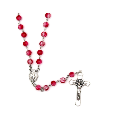 Rosary of the Sacred Passion in Silver 8mm