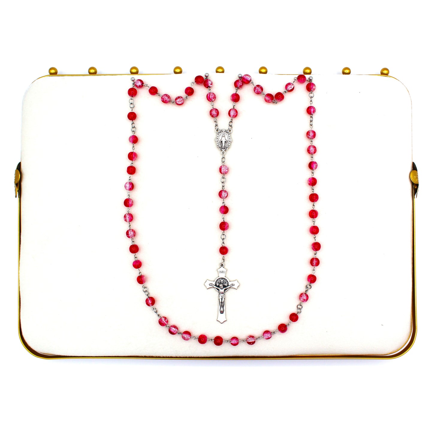 Rosary of the Sacred Passion in Silver 8mm